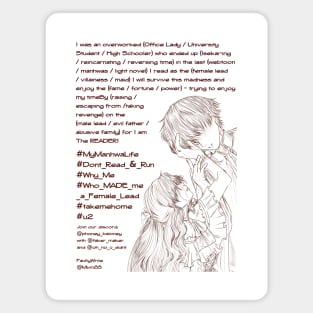 Manhwa Isekai Romance Novel Cover - Custom Title Magnet